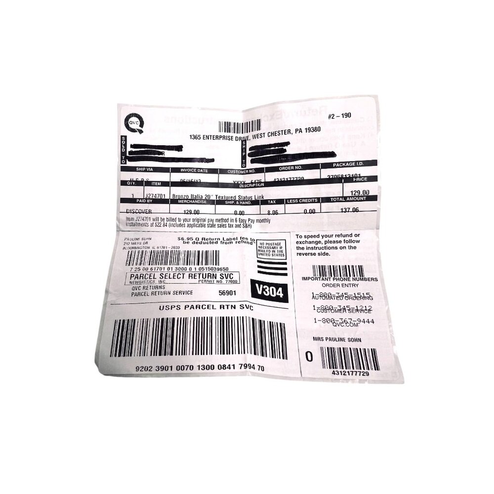 Bronzo Italia 20" Chunky Textured Status Link Necklace (6288) - Picture 8 of 8